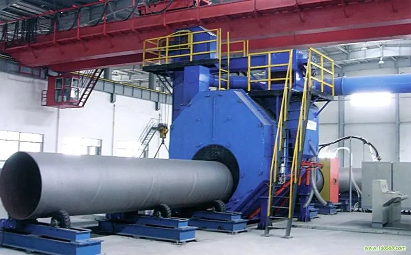 内江自动环保钢管内壁喷砂机