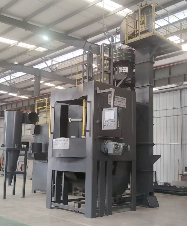 内江转盘式喷砂机 提升圆形工件处理效率